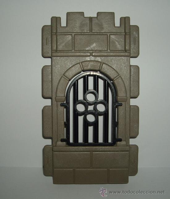Playmobil: PLAYMOBIL MEDIEVAL PIEZA DE CASTILLO,MURO PARED VENTANA REJAS 3666