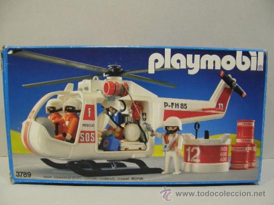 helicoptero de rescate playmobil