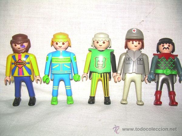 Playmobil: LOTE CINCO FIGURAS PLAYMOBIL , EN
