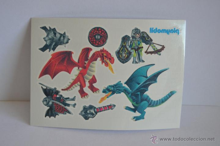 Playmobil: PLAYMOBIL PEGATINA ADESIVO DRAGONES - MERCHANDISING - RSG