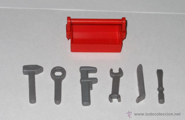 Playmobil: CAJA DE HERRAMIENTAS ROJA DE PLAYMOBIL. TOTALMENTE NUEVO