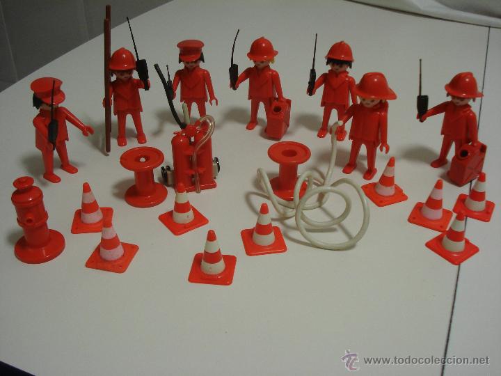 Playmobil: LOTE BOMBEROS Y ACCESORIOS, 1.974 - Foto 1
