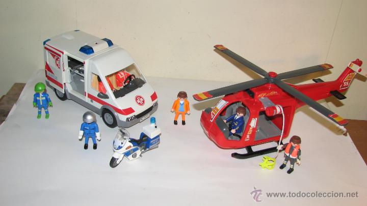 helicoptero ambulancia playmobil