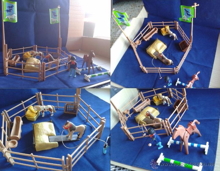Playmobil: PLAYMOBIL COMPLETA ESCUELA HIPICA CABALLOS R869