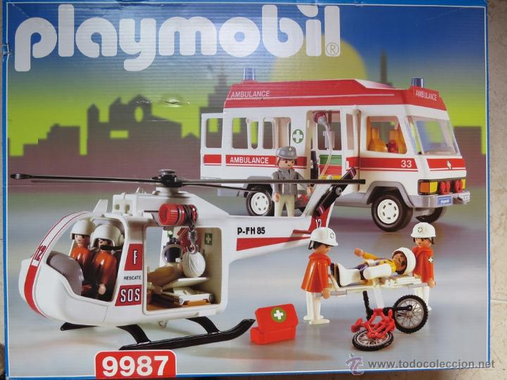 helicoptero ambulancia playmobil