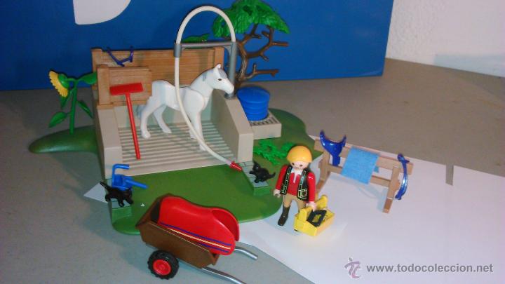 lavadero de caballos playmobil