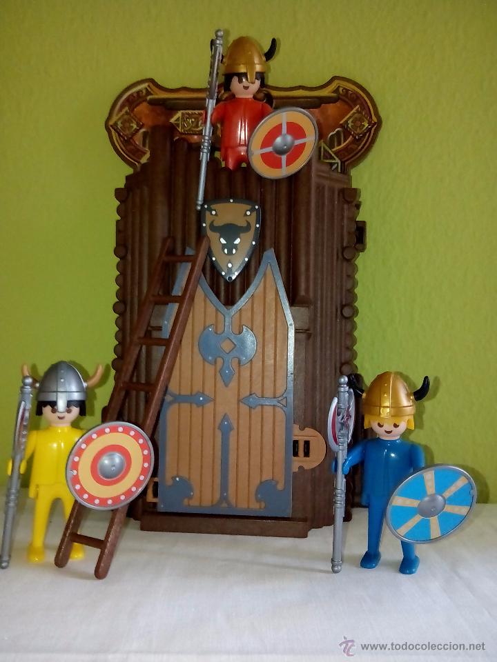 Playmobil: TORRE DE ASALTO DEFENSA VIKINGO PLAYMOBIL CON ACCESORIOS
