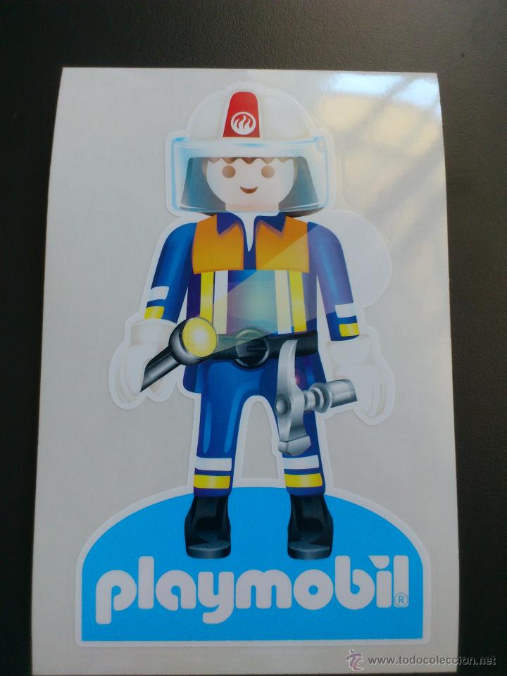 Playmobil: PEGATINA PLAYMOBIL BOMBERO - Foto 1