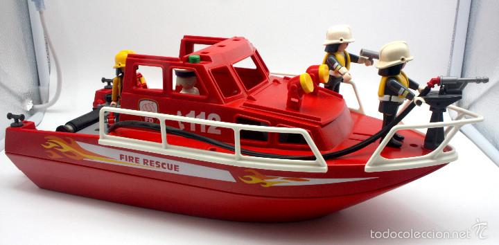 barco bomberos playmobil