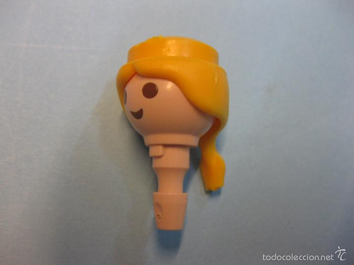 Playmobil: playmobil pelo peluca cabeza pelos pelucas rubio coleta corta (cabeza no inclu&iacute;da)