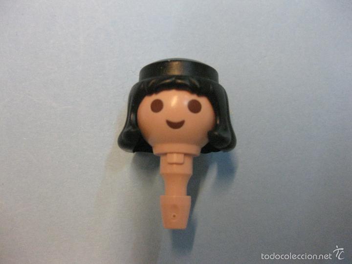 Playmobil: playmobil pelo peluca cabeza pelos pelucas moreno melena vikingo(cabeza no inclu&iacute;da)