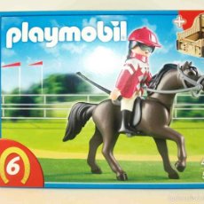 Playmobil: PLAYMOBIL - CABALLO ÁRABE CON ESTABLO MARRÓN Y AMARILLO. Lote 56864108
