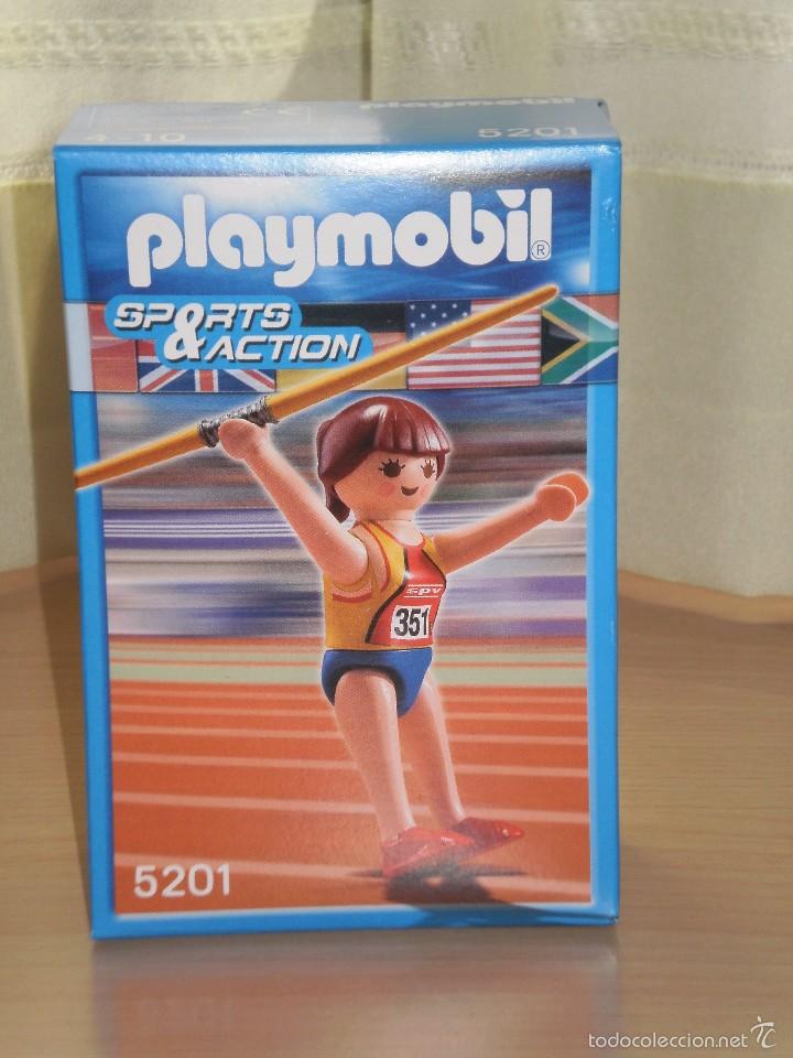 Playmobil: PLAYMOBIL SPORTS ACTION REF: 5201 . LANZADORA DE JABALINA . NUEVA EN SU CAJA SIN ABRIR . A&Ntilde;O 2011