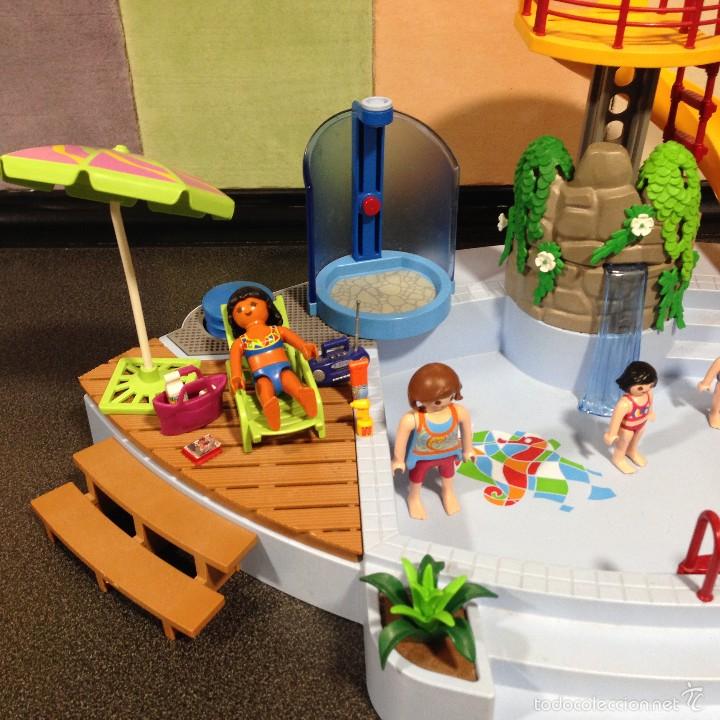 playmobil piscina con tobogan