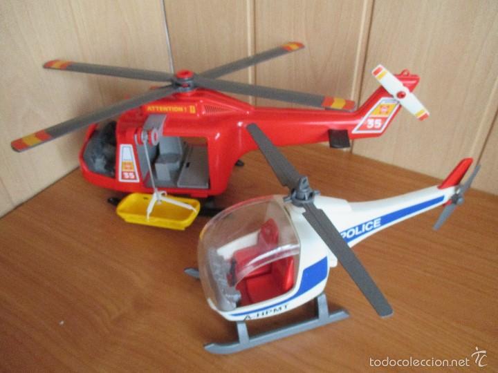 Playmobil: PAREJA DE HELICOPTEROS DE PLAYMOBIL