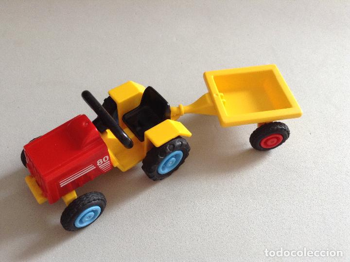 tractor con remolque niños