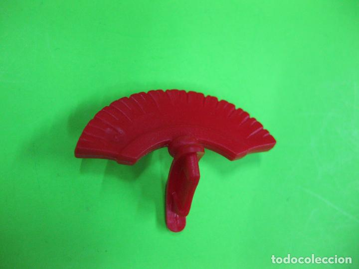 Playmobil: PLAYMOBIL CASCO ROMANO PENACHO CEPILLO ROJO HORIZONTAL - Foto 1