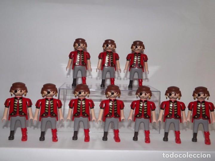 Playmobil: COMPLETO LOTE 10 PLAYMOBIL PIRATAS COMO NUEVOS MINT L.5378