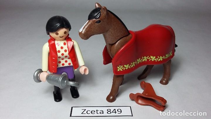 Playmobil: PLAYMOBIL JINETE CABALLOS HIPICA CIUDAD (ZCETA)