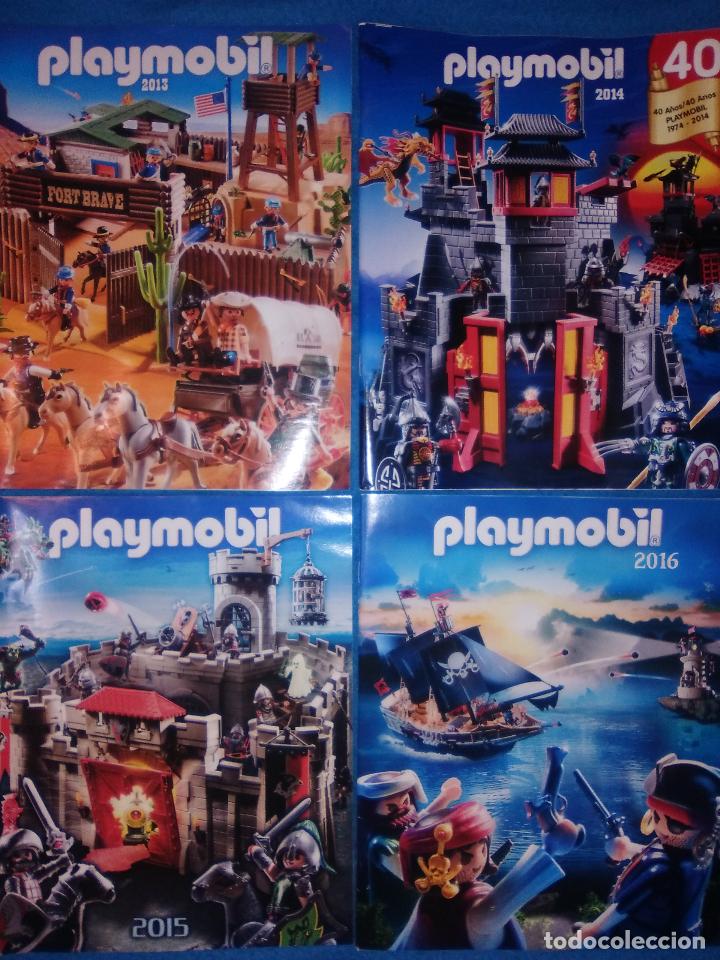 Playmobil: CAT&Aacute;LOGOS PLAYMOBIL A&Ntilde;OS 2013, 2014, 2015 Y 2016. EN BUEN ESTADO.
