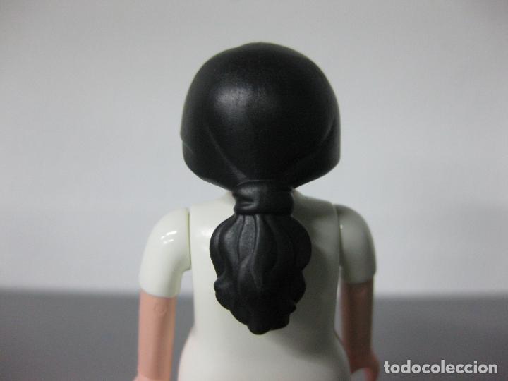 Playmobil: playmobil pelo peluca coleta gorda morena chica se&ntilde;ora