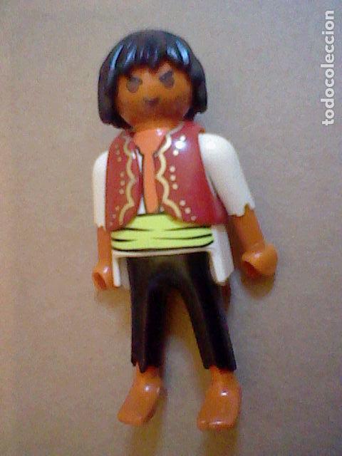 Playmobil: playmobil pirata corsario naufrago cara malo barba dos dias