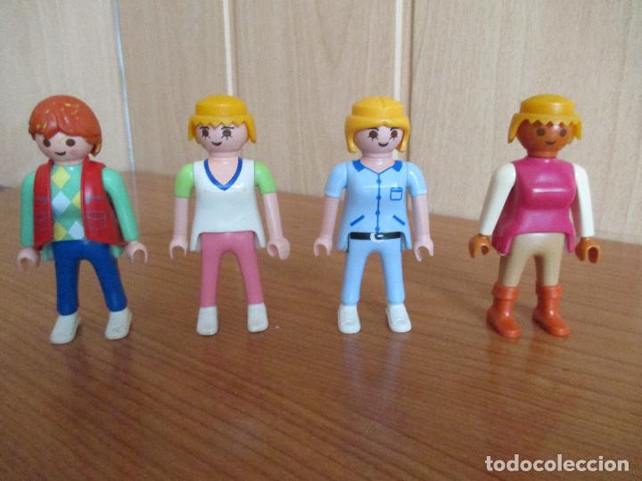 Playmobil: PLAYMOBIL: LOTE DE 4 MUJERES