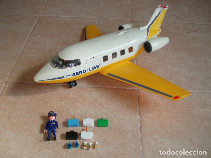 avión de playmobil - aero line - jet amarillo - - Acheter