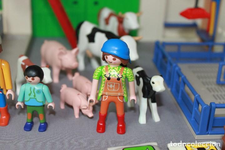 granja con silo de playmobil