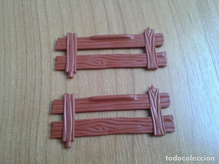 Playmobil: Playmobil - Componente, Pieza ( 2 ) - Valla, Vallas - Madera - Marr&oacute;n