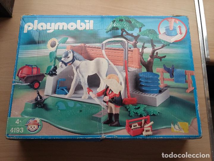 lavadero de caballos playmobil