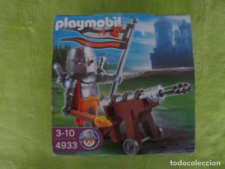 Playmobil: SET GUERRERO CABALLERO MEDIEVAL CON CA&Ntilde;ON PLAYMOBIL 4933
