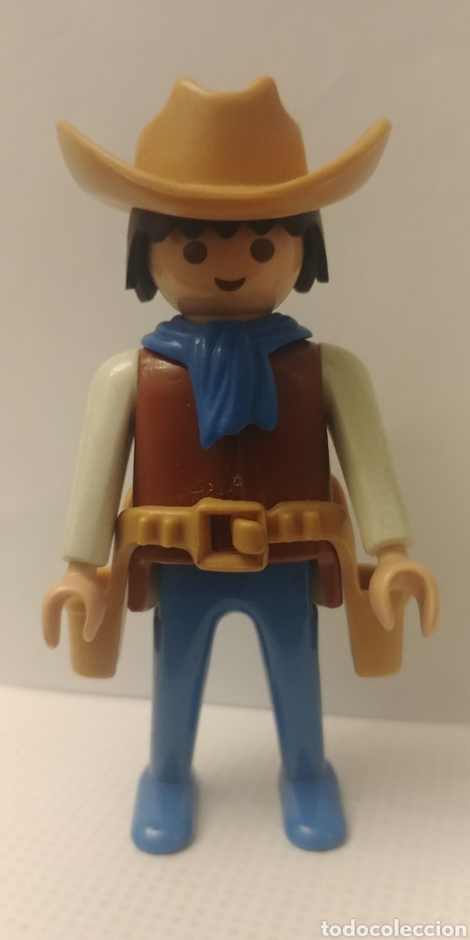 Figurine Playmobil Cowboy Avec Baril - Occasion - Pièce Détachée Salon