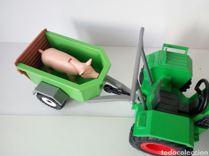 Playmobil: PLAYMOBIL. TRACTOR CON REMOLQUE PARA CERDOS - Foto 2