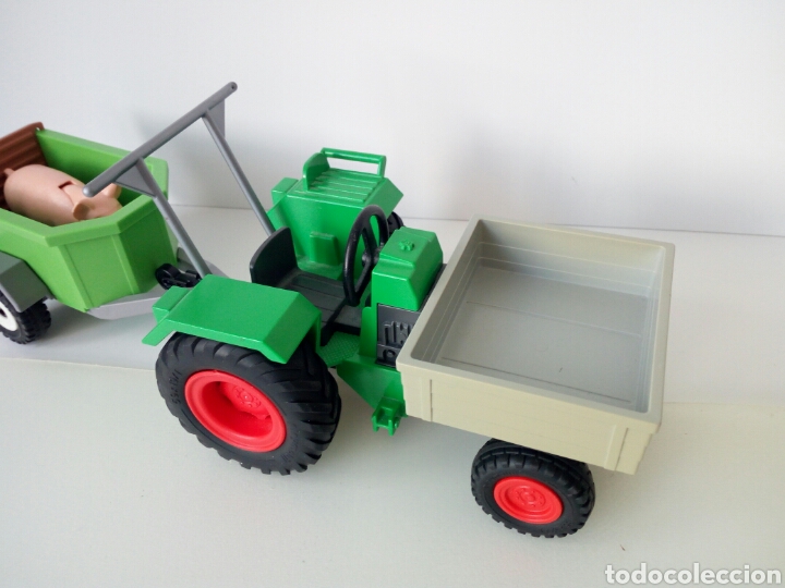 Playmobil: PLAYMOBIL. TRACTOR CON REMOLQUE PARA CERDOS - Foto 3