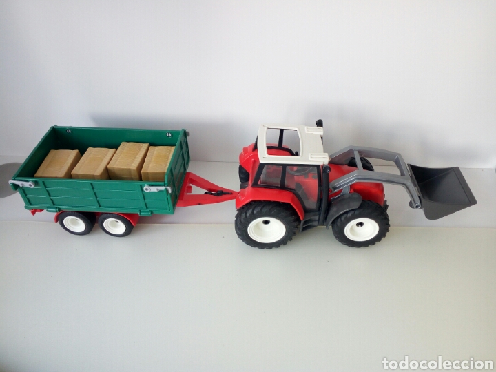 playmobil tractor con remolque