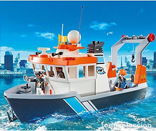 playmobil gran barco pesquero remolcador grua b - Comprar Playmobil en