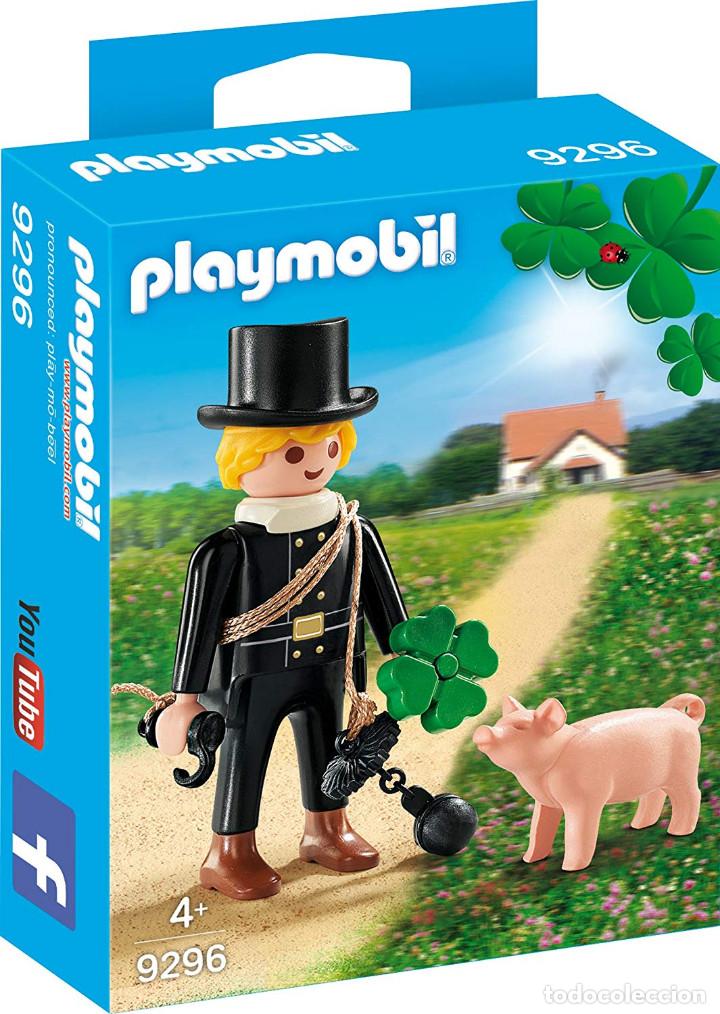 Playmobil: PLAYMOBIL 9296 DESHOLLINADOR CON CERDITO DE LA SUERTE. NUEVO EN CAJA.