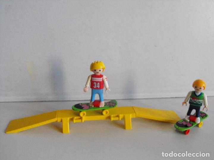 Playmobil: Playmobil. Ni&ntilde;os skater en rampa.