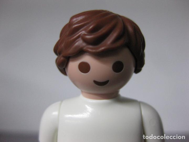 Playmobil: playmobil pelo peluca casta&ntilde;o chico aseado guapo moderno