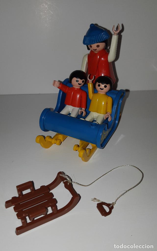 Lote Playmobil Trineo Niños Mujer Nieve Invierno Granja Victoriano Infantil