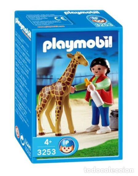 Playmobil: PLAYMOBIL 3253 JIRAFA BEB&Eacute; CON CUIDADORA. NUEVO EN CAJA. DESCATALOGADO.