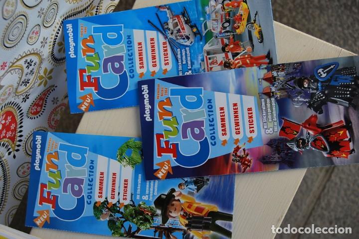 Playmobil: Playmobil. 3 x fun card collection 2003, 2004 y 2006. tama&ntilde;o grande.  Descatalogados. Dif&iacute;ciles