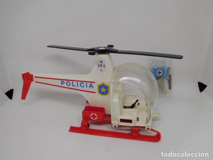 Playmobil: Helicoptero de los Famobil en blanco. A&ntilde;os 70. Ref 3144.