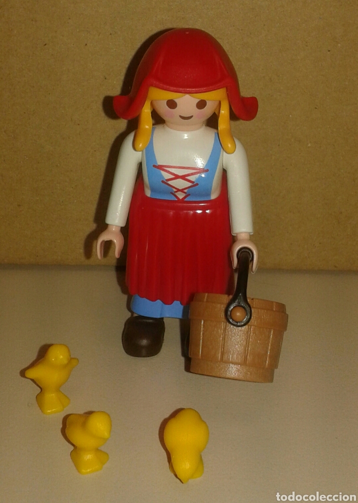 Playmobil: PLAYMOBIL CAMPESINA MEDIEVAL CON POLLITOS