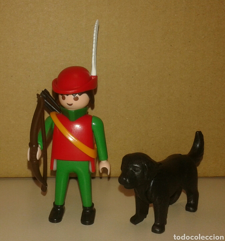 Playmobil: PLAYMOBIL CAZADOR ARQUERO MEDIEVAL CON PERRO