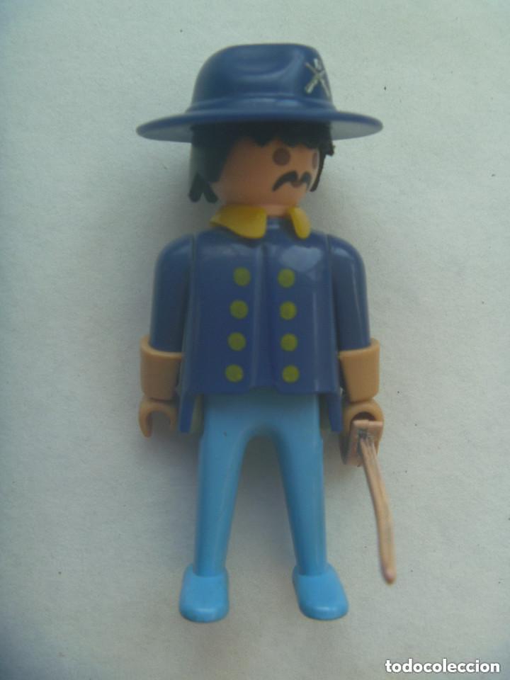 Playmobil: PLAYMOBIL DE 1974 : FIGURA DE OFICIAL NORTEAMERICANO, GUERRA CIVL, FEDERAL CON SABLE