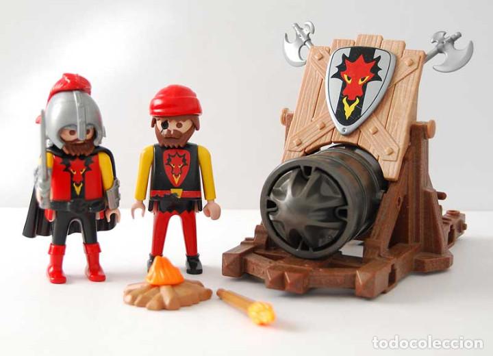 Playmobil: Playmobil Caballeros del drag&oacute;n con ca&ntilde;&oacute;n Incompleto Ref. 3320