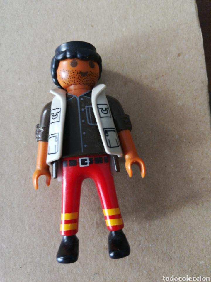 Playmobil: Playmobil hombre ciudad trabajador obrero transportista mec&aacute;nico