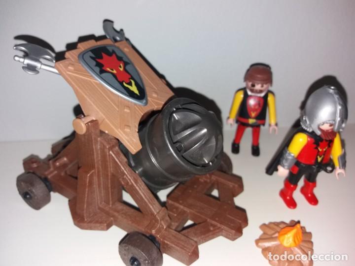 Playmobil: CA&Ntilde;&Oacute;N MEDIEVAL DEL EJ&Eacute;RCITO DEL DRAG&Oacute;N ROJO, 2006, 3320. - Foto 1